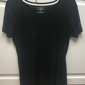 Talbots, black tee, from smoke-free, pet-free home